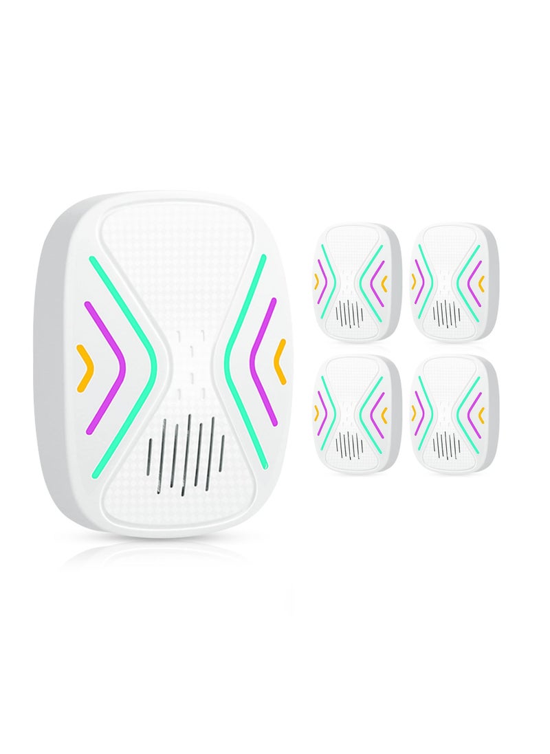 Generic 4 Pack Ultrasonic Pest Repeller Plug in Mouse Repellent Indoor Ultrasonic Repellent Rodent Repellent with Dual-Frequency Ultrasonic Wave for Spiders Flies Ants Mice Rats Roaches - Image 1