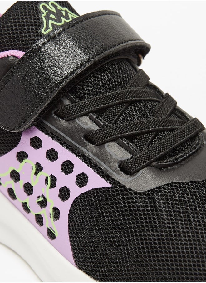 Kappa - Girls' Colourblock Sports Shoes with Hook and Loop Closure - Image 1