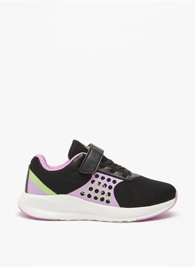 كابا Girls' Colourblock Sports Shoes with Hook and Loop Closure