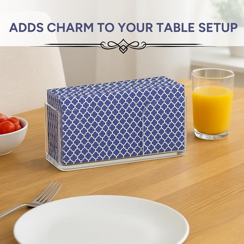 Khen Guest Towel Holder for Bathroom Napkin Holder Vertical Napkin Holder with NonSlip Pads Acrylic Clear Napkin Stand for Kitchen Dining Counter Table Disposable Hand Dispenser Hotel Bathroom Dcor - Image 3
