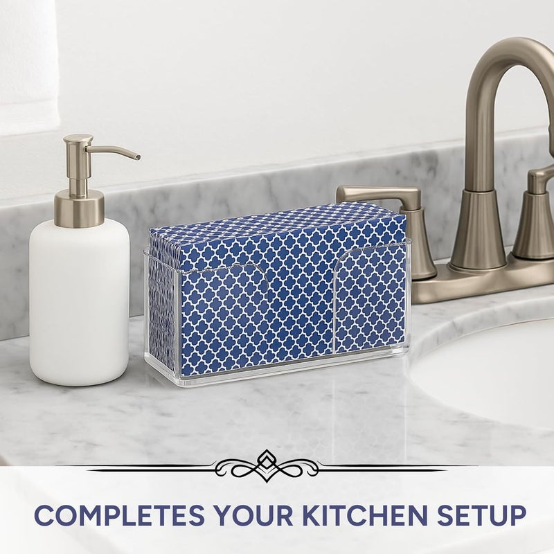 Khen Guest Towel Holder for Bathroom Napkin Holder Vertical Napkin Holder with NonSlip Pads Acrylic Clear Napkin Stand for Kitchen Dining Counter Table Disposable Hand Dispenser Hotel Bathroom Dcor - Image 4