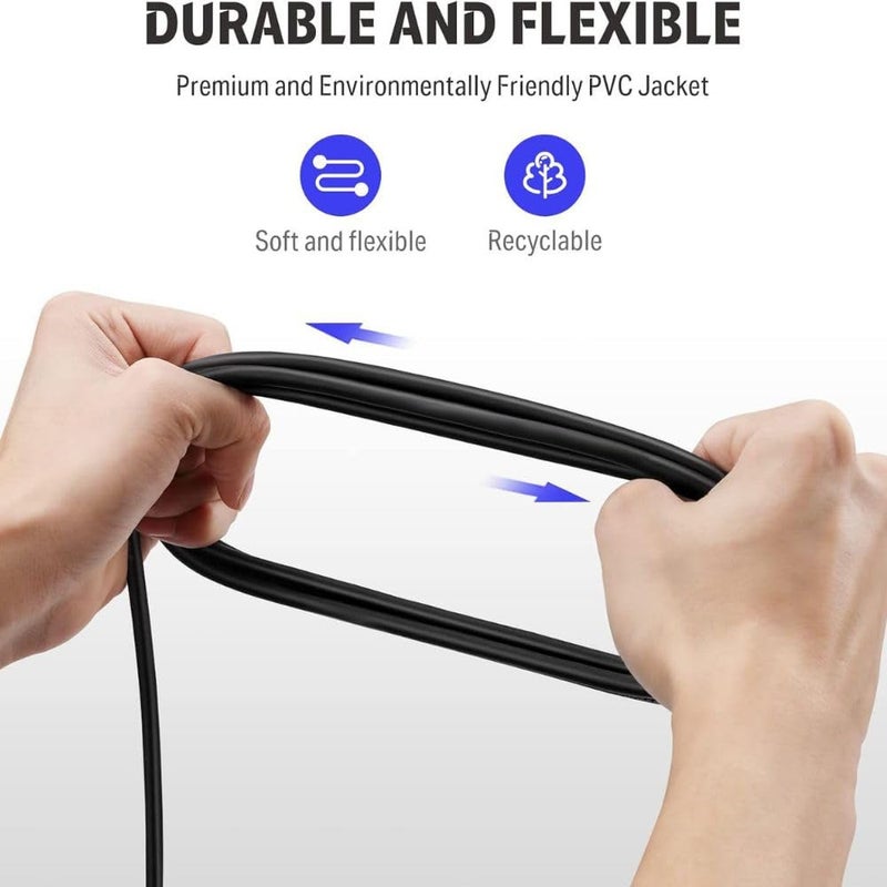 Mocking Bird 6.35MM Mono TS Guitar Cable 90 Degree Right angle 6.35MM Male to 6.35MM Male Jack Audio Instrument cable Guitar cable (1Mtr) - Image 4