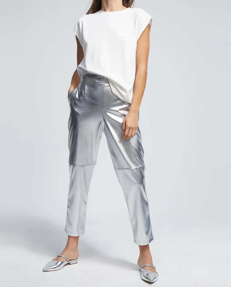 Lola Casademunt Silver trousers