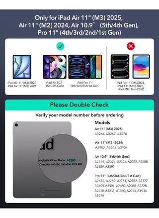 ESR iPad Air 11 Inch Case with Keyboard (M3,2025/M2,2024) & iPad Pro 11/Air 5/4 Gen Keyboard, Easy-Set Magnetic Stand, Portrait/Raised Modes, with Removable Protective Case, White【NOT for Pro 11 M4】 - pzsku/ZD53B7E30A663FC53410AZ/45/1747821702/083fed64-31e4-4f8b-8976-ba274e9eb43e