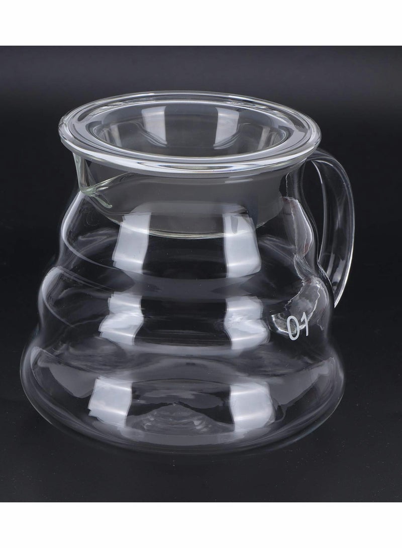 Excefore Glass Coffee Server, Clear Standard Glass Coffee Carafe Professional Coffee Pot - Image 4