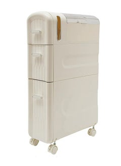 keke 3 Tier Bathroom Storage Cabinet and Drawer with Toilet Paper Holder  - Image 2