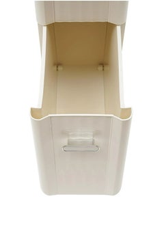 keke 3 Tier Bathroom Storage Cabinet and Drawer with Toilet Paper Holder  - Image 3