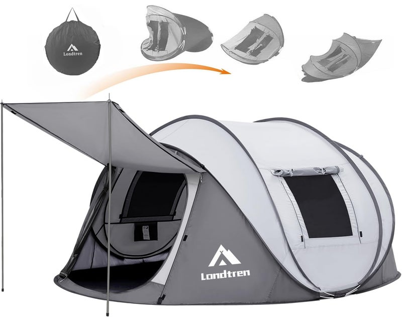 Londtren Pop Up Tents for Camping 2 Person Waterproof Pop Up Army Tents Surplus Tents Military Popup Tent Camping Easy Up Camping Tents Instant Pop Up Tent Big - Image 1