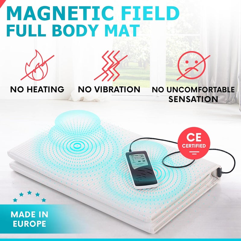 OMI Magnetic Field Therapy Mat  Full Body Mat for General Wellness Stress Relaxation  Boosted Energy Levels Magnetic Field Therapy with Controller  Portable Medallion Device - Image 2