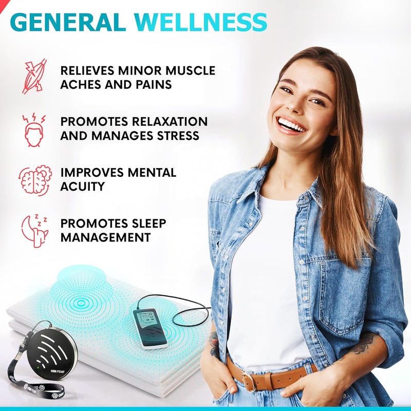OMI Magnetic Field Therapy Mat  Full Body Mat for General Wellness Stress Relaxation  Boosted Energy Levels Magnetic Field Therapy with Controller  Portable Medallion Device - Image 4