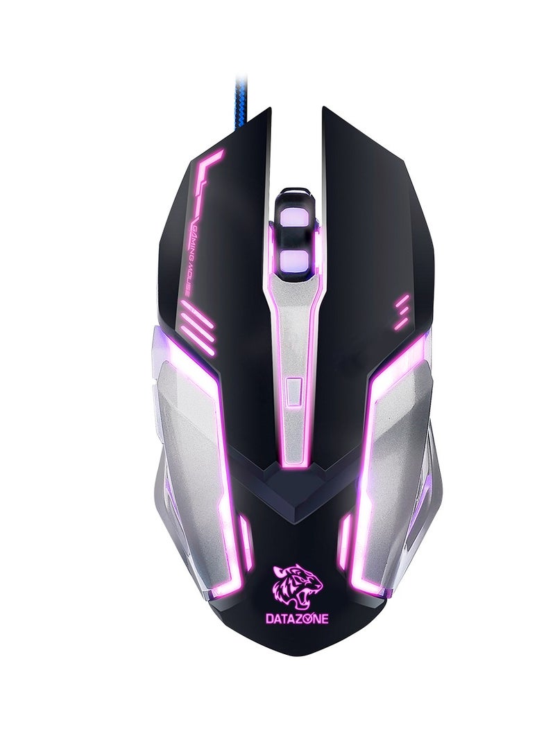 Datazone Wired Gaming Keyboard and Mouse Combo with RGB Lighting - Image 3