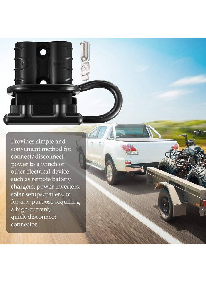 Generic Battery Quick Connect/Disconnect,Battery Quick Connectors Plug Kit Battery Connectors Quick Connect for Boat Marine Car Winch?black? - Image 3