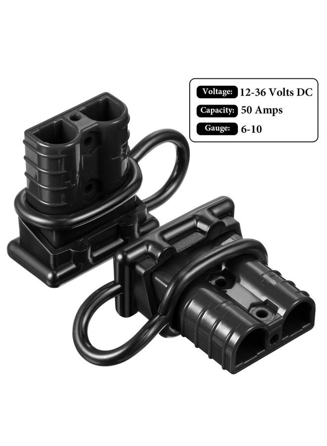 Generic Battery Quick Connect/Disconnect,Battery Quick Connectors Plug Kit Battery Connectors Quick Connect for Boat Marine Car Winch?black? - Image 4