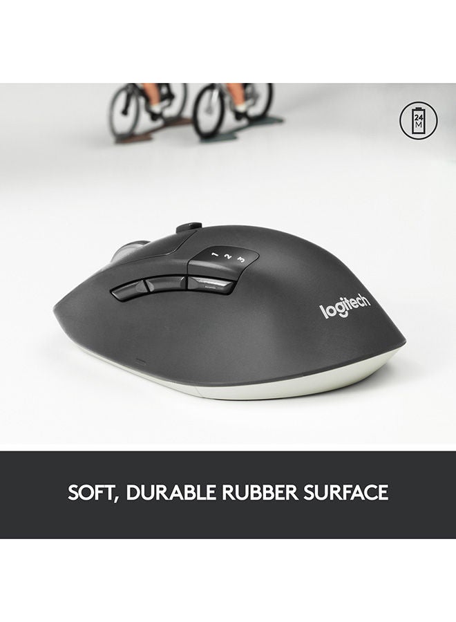 Logitech M720 Triathlon Multi-Device Wireless Mouse, Bluetooth, USB Unifying Receiver, 1000 DPI, 6 Programmable Buttons, 2-Year Battery, Compatible with Laptop, PC, Mac, iPadOS Black - Image 5