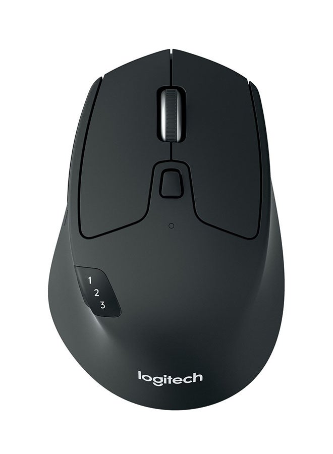 Logitech M720 Triathlon Multi-Device Wireless Mouse, Bluetooth, USB Unifying Receiver, 1000 DPI, 6 Programmable Buttons, 2-Year Battery, Compatible with Laptop, PC, Mac, iPadOS Black - Image 2