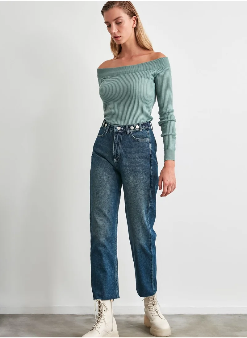 trendyol High Waist Boyfriend Jeans