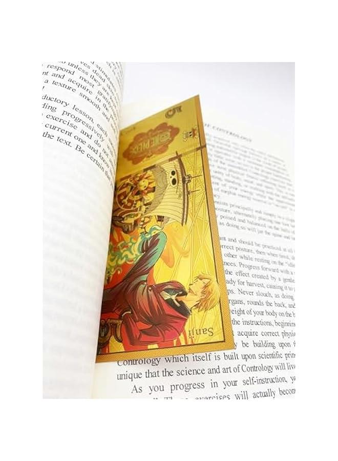 Generic Anime One Piece Gold Coated Bookmarks, Straw Hat Pirates Limited Edition Collectible Banknote (10 PCS, Gold) - Image 5