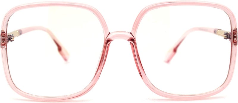 SA106 Womens 90s Oversize Rectangular Butterfly Clear Lens Eyeglasses - Image 1