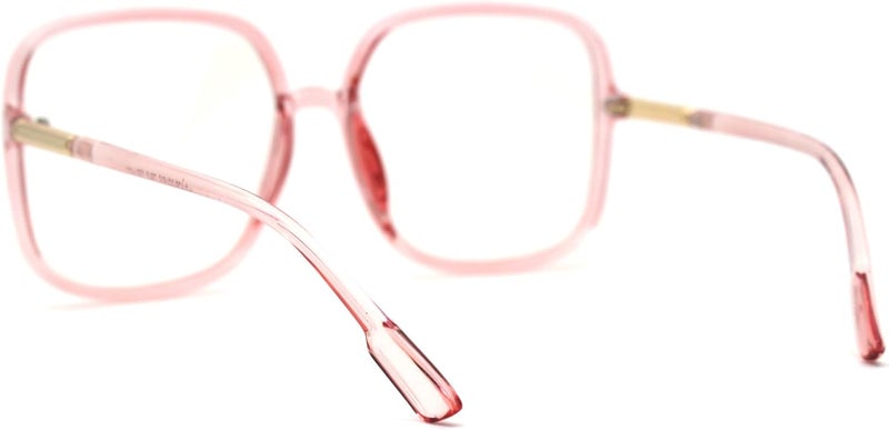 SA106 Womens 90s Oversize Rectangular Butterfly Clear Lens Eyeglasses - Image 4