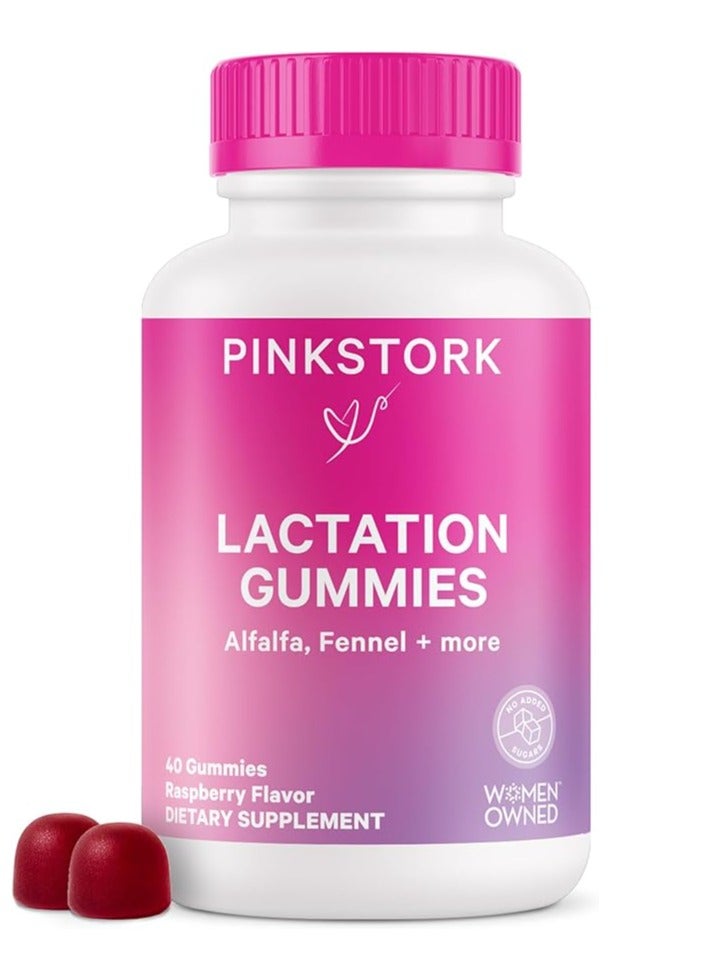 Pink Stork Lactation Supplement Gummies Alfalfa,Fennel+more 40 Gummies 