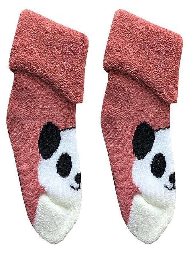 CUTEABLY warm winter Socks for new born baby (IN, Age, 0 Months, 6 Months, 4, Multicolour) - Image 5
