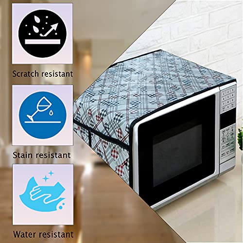 KANUSHI Industries® Microwave/Oven Top Cover with 4 Utility Pockets (VAR1-MICRO-NW-NEW-02-TOP) - Image 4