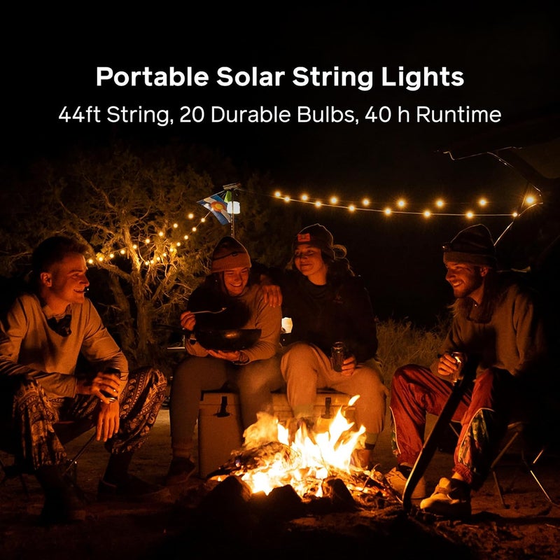 BioLite BioLite Solar String Rechargeable Solar String Lights for Camping Patio and Travel 44Foot Warm White  - Image 2