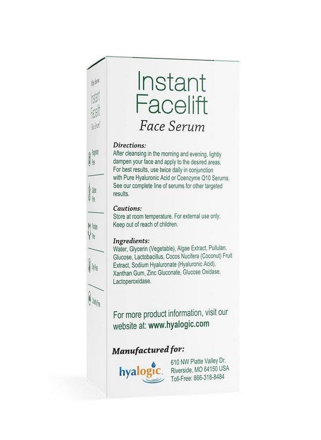 Hyalogic - Instant Facelift Serum W/ Hyaluronic Acid & Pepha Tight Formula To Lift Firm & Tighten Skin Hyaluronic Acid Serum For Facelessens Fines Lines & Wrinkles 1 Fl. Oz. Hyalogic Epsilk Brand - Image 1