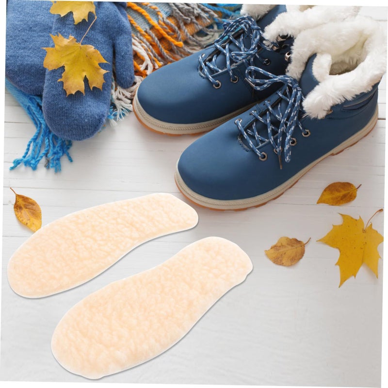 3 Pairs Kids Insoles Comfortable Lamb Hair Padding Warm Shoe Inserts Lightweight Breathable Design Cold Weather - Image 5