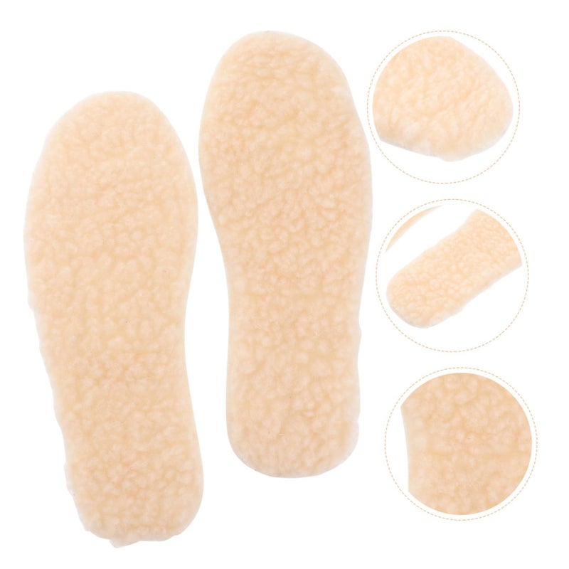 3 Pairs Kids Insoles Comfortable Lamb Hair Padding Warm Shoe Inserts Lightweight Breathable Design Cold Weather - Image 3