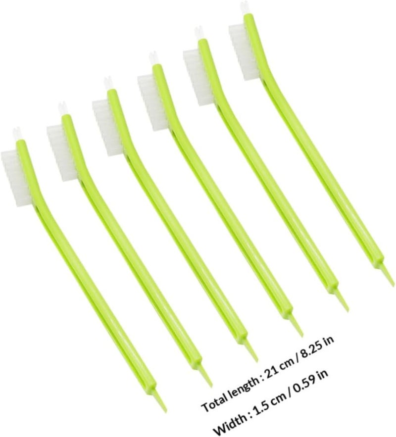 6-pcs Multi-Function Juicer Cleaning Brushes Set, Plastic Compact Grip Brush with Replaceable Bristles, Household Kitchen Cleaner for Food Processor and Soymilk Machine Maintenance - Image 2