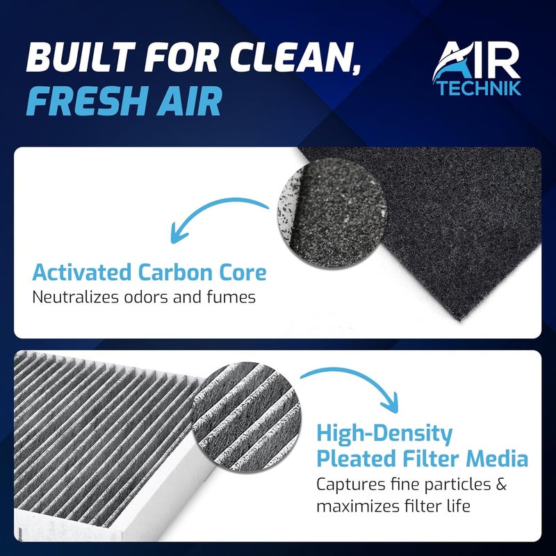 AirTechnik Cabin Air Filter with Activated Carbon for Audi and Porsche Models - Image 4
