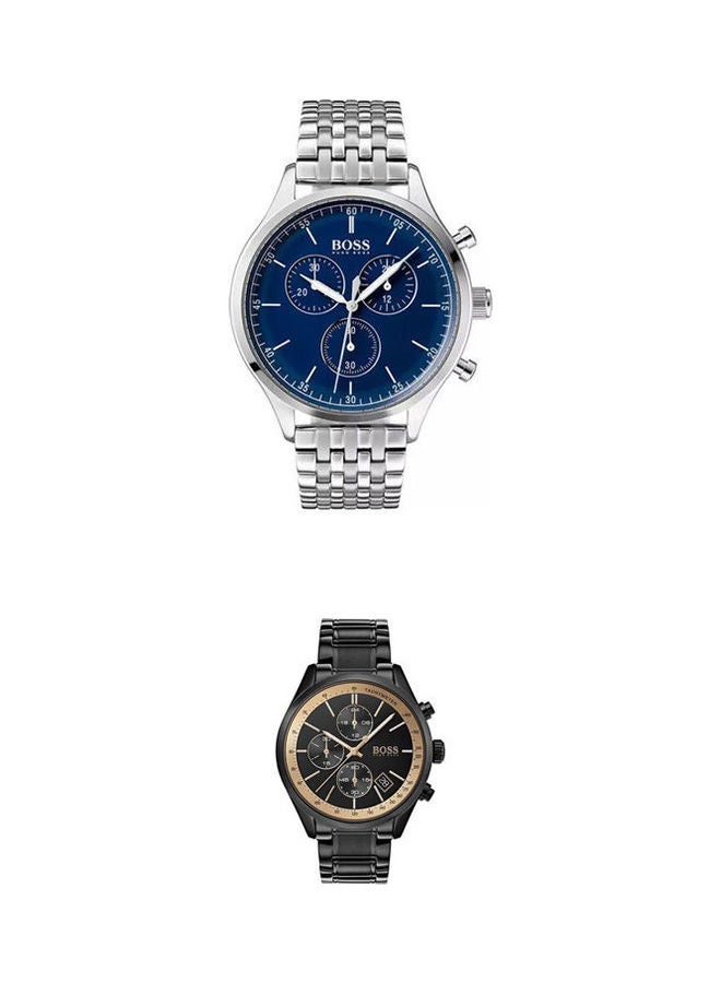 HUGO BOSS Men Watch With Chronograph-1513653 With Men's Grand Prix Water Resistant Chronograph Watch 1513578 - Image 1