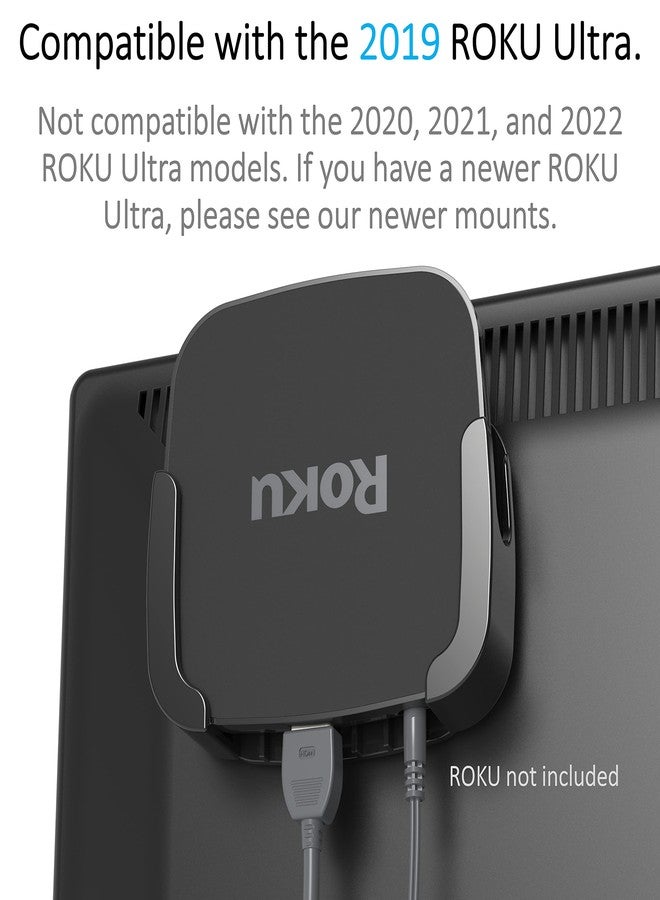 ReliaMount Holder for Old Roku Ultra (Not Compatible with Roku Ultra Models Purchased After September 2020) - Image 2