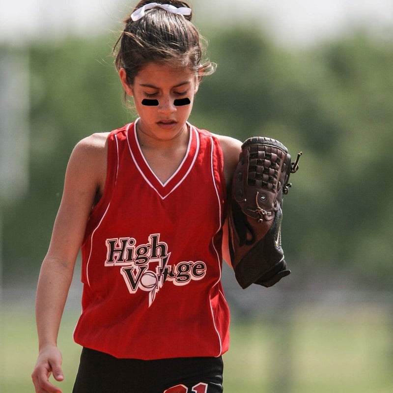 Zikra Eye Black Stickers for Kids, 60 Pairs Customizable Sports Face Eyeblack for Football Baseball Softball, Sport Themed Party Supplies, Birthday Party Supplies, Customizable Lettering, Black - Image 5