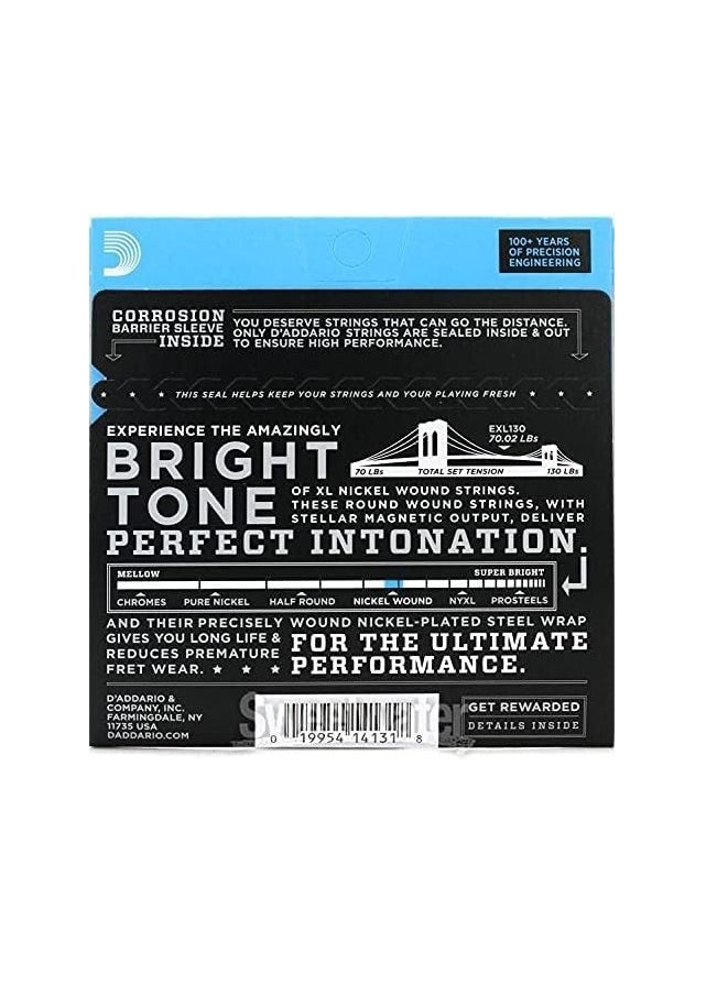 D'Addario - AMRITMUSIC DADDARIO EXL130 NICKEL GUITAR STRINGS EXTRA SUPER LIGHT 8-38 - Image 1