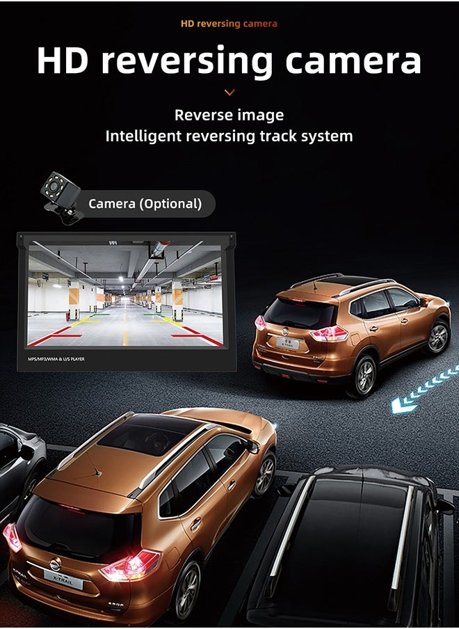 XUTIANZE - 7-Inch Retractable Smart Car Screen – Wireless CarPlay & Android Auto | 12LED Reversing Camera | HD Touch Display | Bluetooth Hands-Free Calls | FM/AM Radio | Multimedia Playback | Supports 14 Languages (Including Arabic) - Image 1