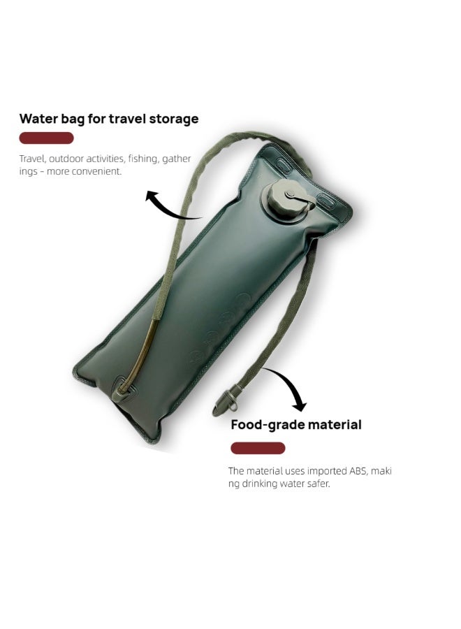 Generic Oasis Trail Hydration Bladder,3L Water Bladder for Hiking Backpack, BPA-Free Leak Proof Water Reservoir Storage Bag, Water Pouch Hydration Pack for Camping Cycling Running  - Image 2