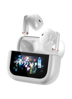 Small Touch Screen Earbuds with Screen Mini TWS Bluetooth Touchscreen Earbuds Wireless Blue Tooth Ear Buds Earphones for iPhone Android Small Bluetooth Ear Buds Small Ears Wireless Earphones