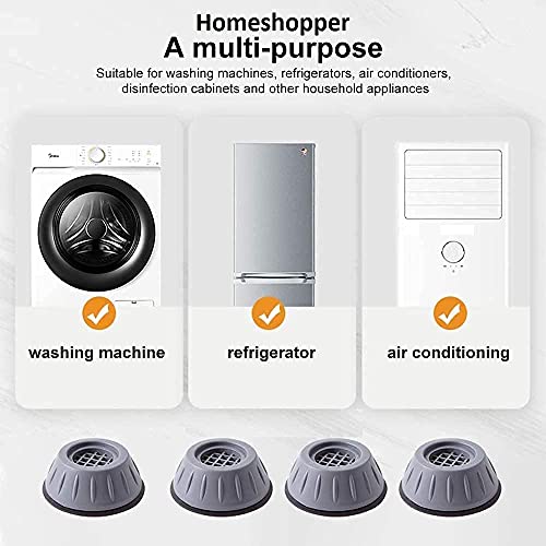 VazzLox Anti Vibration Pads for Washing Machine Washing Machine Feet Pads Shock Absorber Noise Cancelling Washer Support, Washing Machine Anti Vibration Pad Heightening Pads with Suction - Image 3