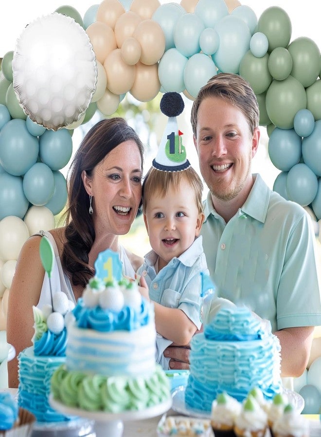 ALNGFUIK Golf 1st Birthday Party Hat, Hole in One First Birthday Hat Boys Baby Shower Decoration Party Supplies - Image 5