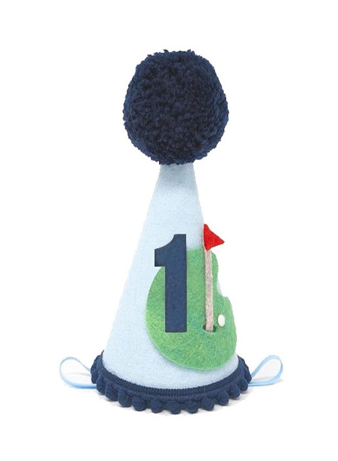 ALNGFUIK Golf 1st Birthday Party Hat, Hole in One First Birthday Hat Boys Baby Shower Decoration Party Supplies - Image 1