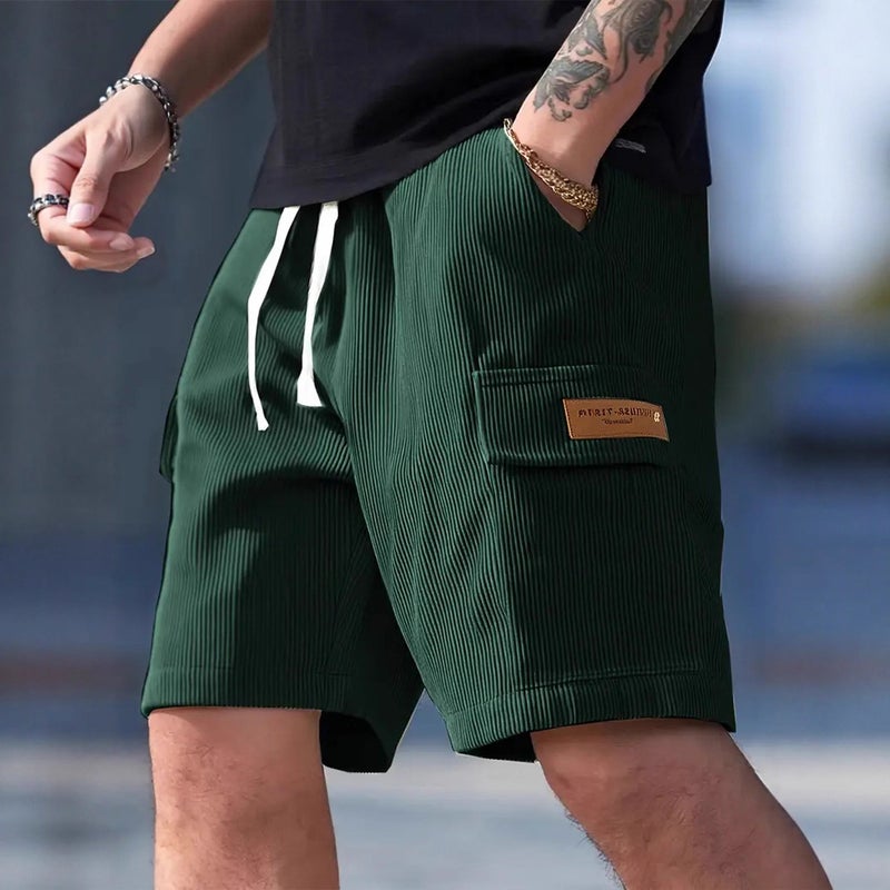 American Men'S Shorts Summer Striped Loose Casual Shorts Versatile Trendy Style Knee-Length Shorts - Image 5