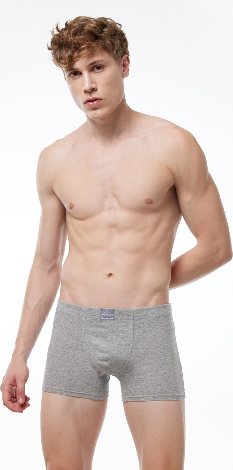 Malabadi Men's Black Gray Smoke 3 Piece Cotton Elastane Boxer 3M074  - Image 5