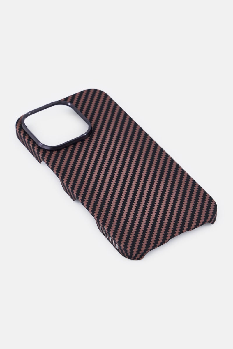 LEVELO iPhone 16 Pro Sergei Armaid Fiber Protective Case, Multicolor - Image 4