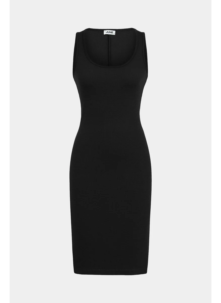 JUNE Women's Body-Smooth Strappy Square Neck Mini Dress