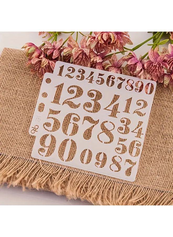 1 4 Sheet Alphabet Stencils for Crafting DIY Lettering Templates Painting and Stamping Style C - Image 5