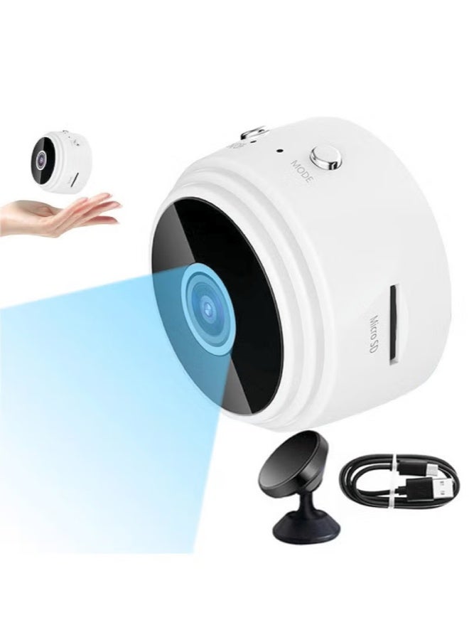 AROAQ Mini Security Camera – 1080P HD Wireless Indoor Camera, Motion Detection, Night Vision, Wide-Angle Lens, Portable Home & Office Surveillance , White - Image 5