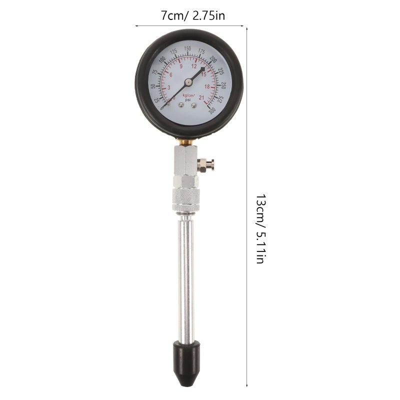 Dual Cylinder Engine Compression Tester Kit for Automotive Motorcycle Small Outboard Motors - Image 3