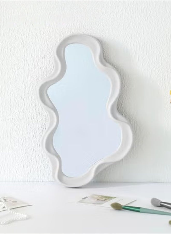 MIXDE Decorative Wavy Mirror,Irregular Wall Hanging Mirror Modern Living Room Funky for Bedroom,and Bathroom Decor Cute Squiggly Mirror - Image 5